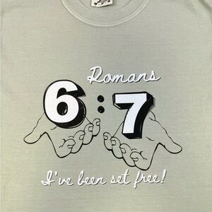 Adult Graphic Tee in Light Green